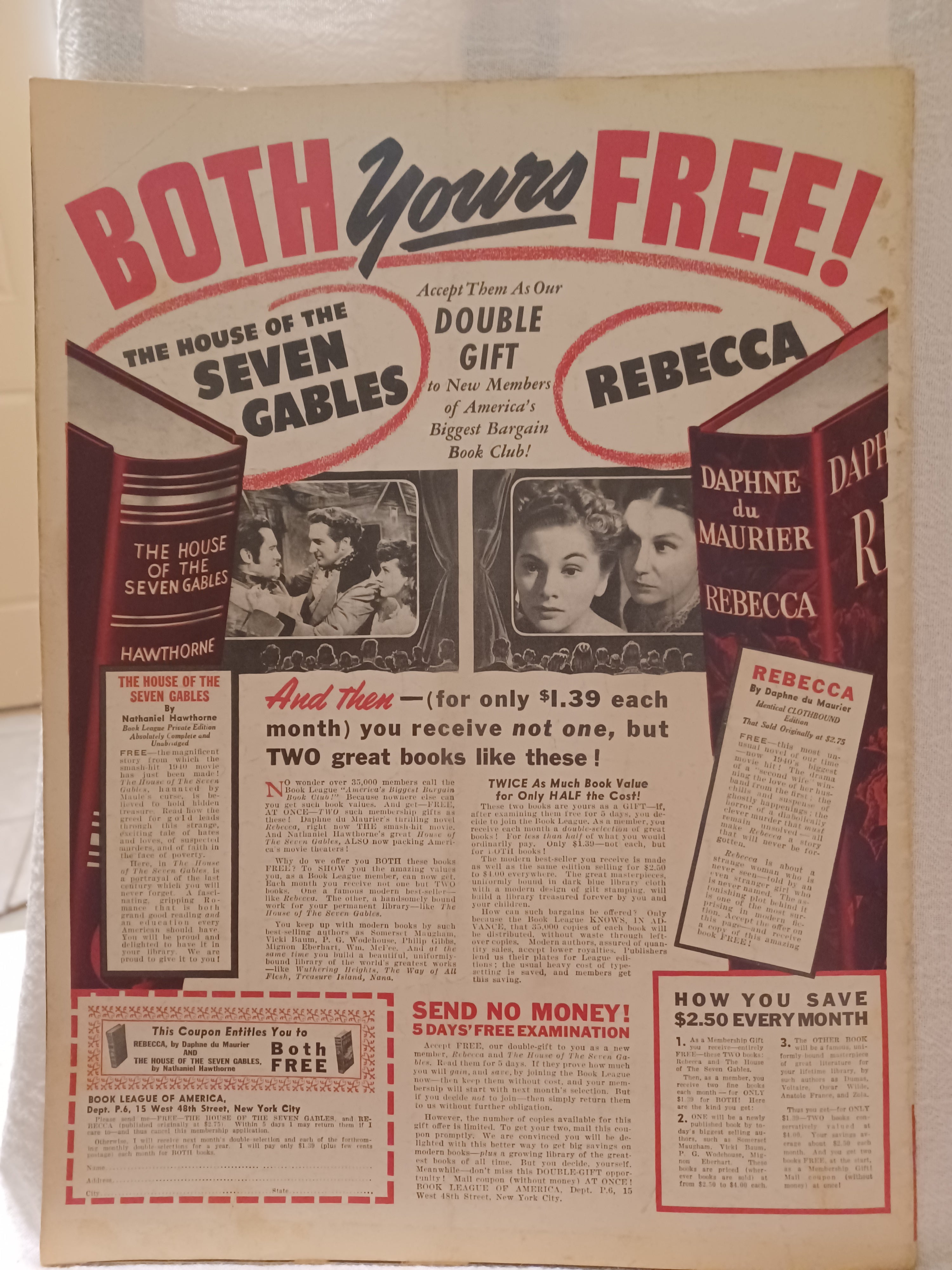 VINTAGE Magazine "PIC" June 11, 1940