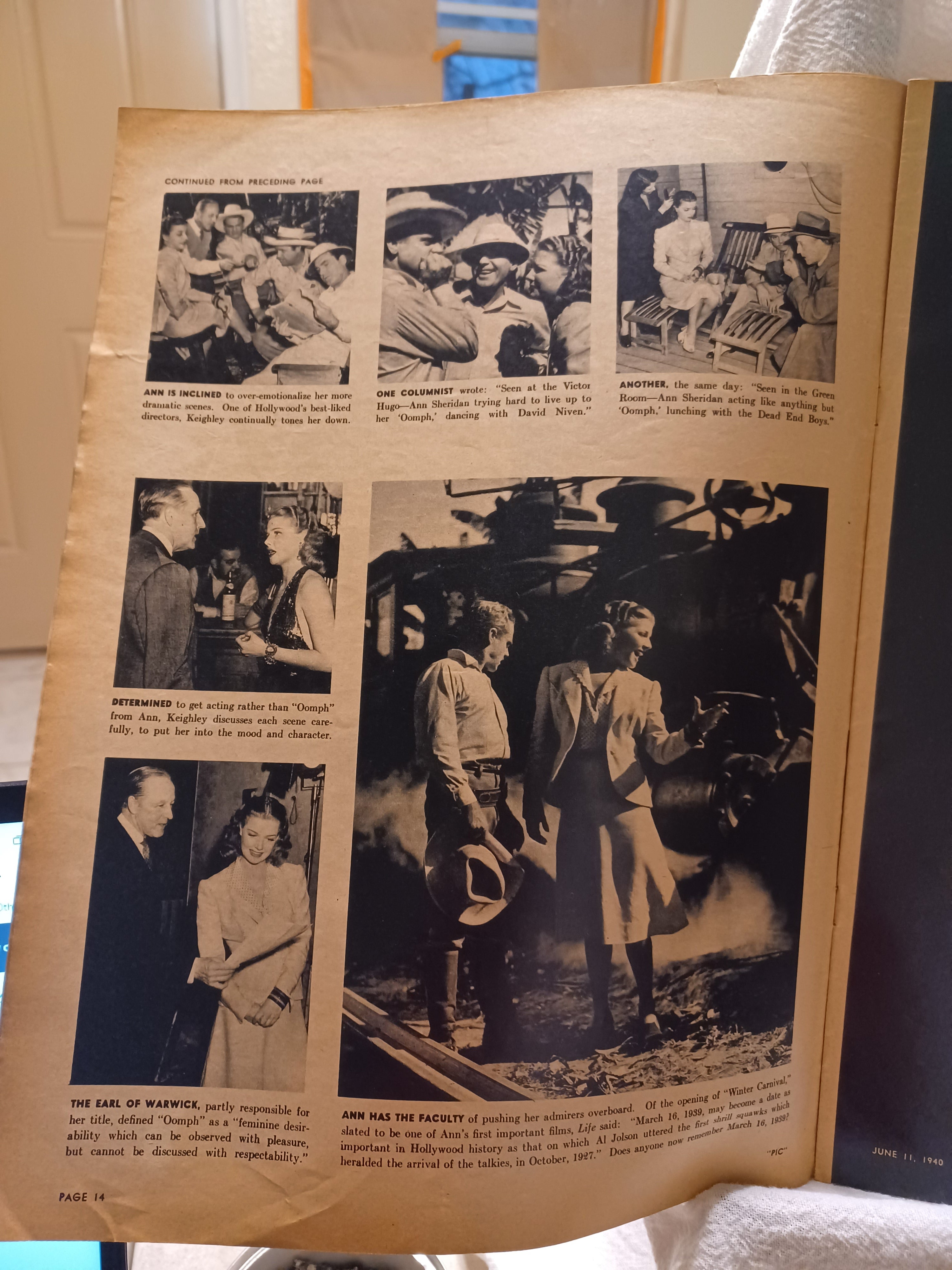 VINTAGE Magazine "PIC" June 11, 1940