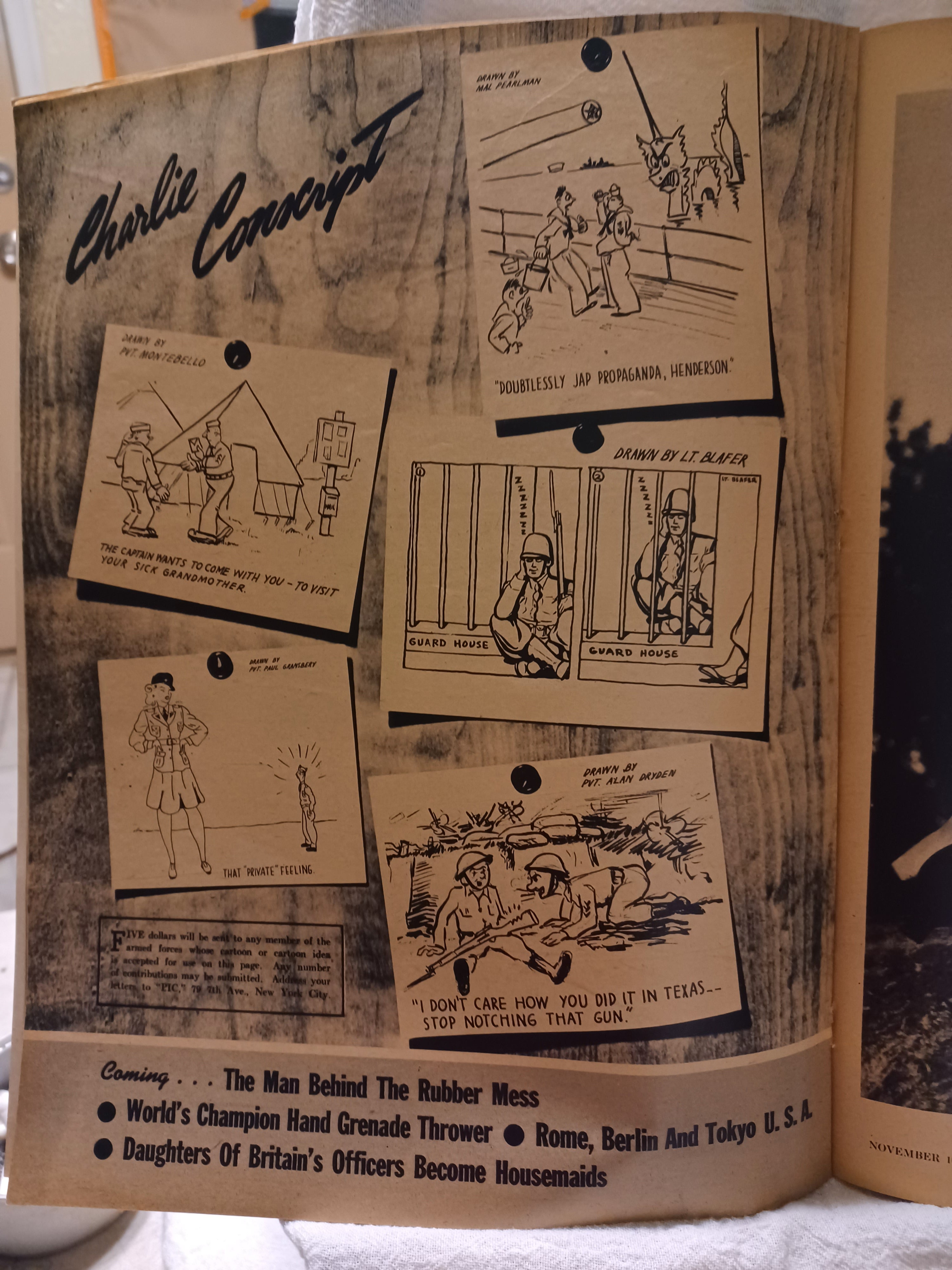 VINTAGE Magazine "PIC" November 10, 1942