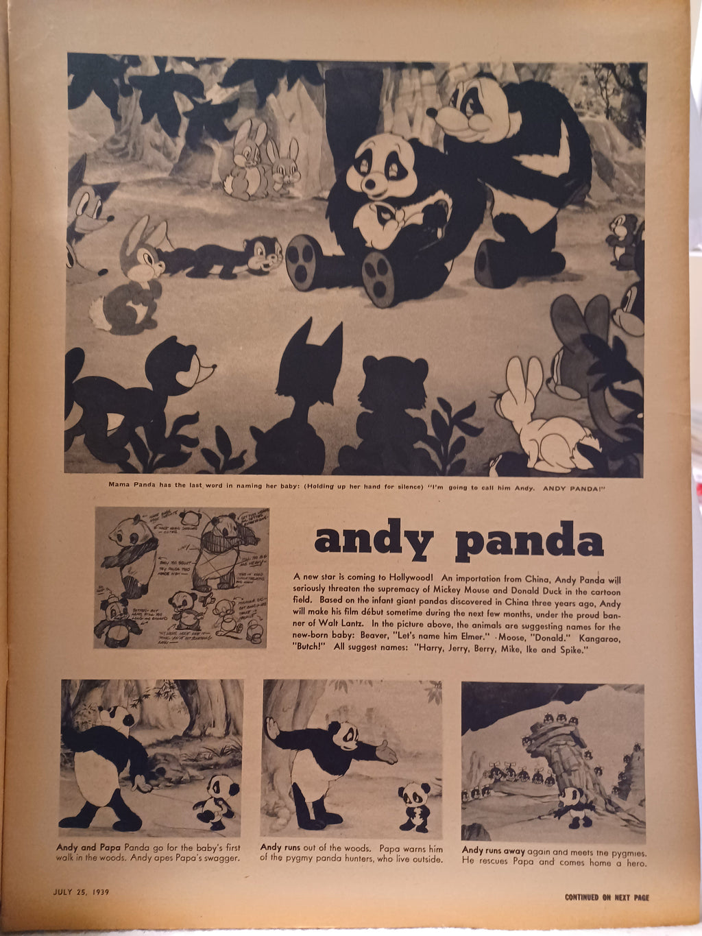 VINTAGE Magazine "PIC", July 25, 1939, Featuring Marie Wilson