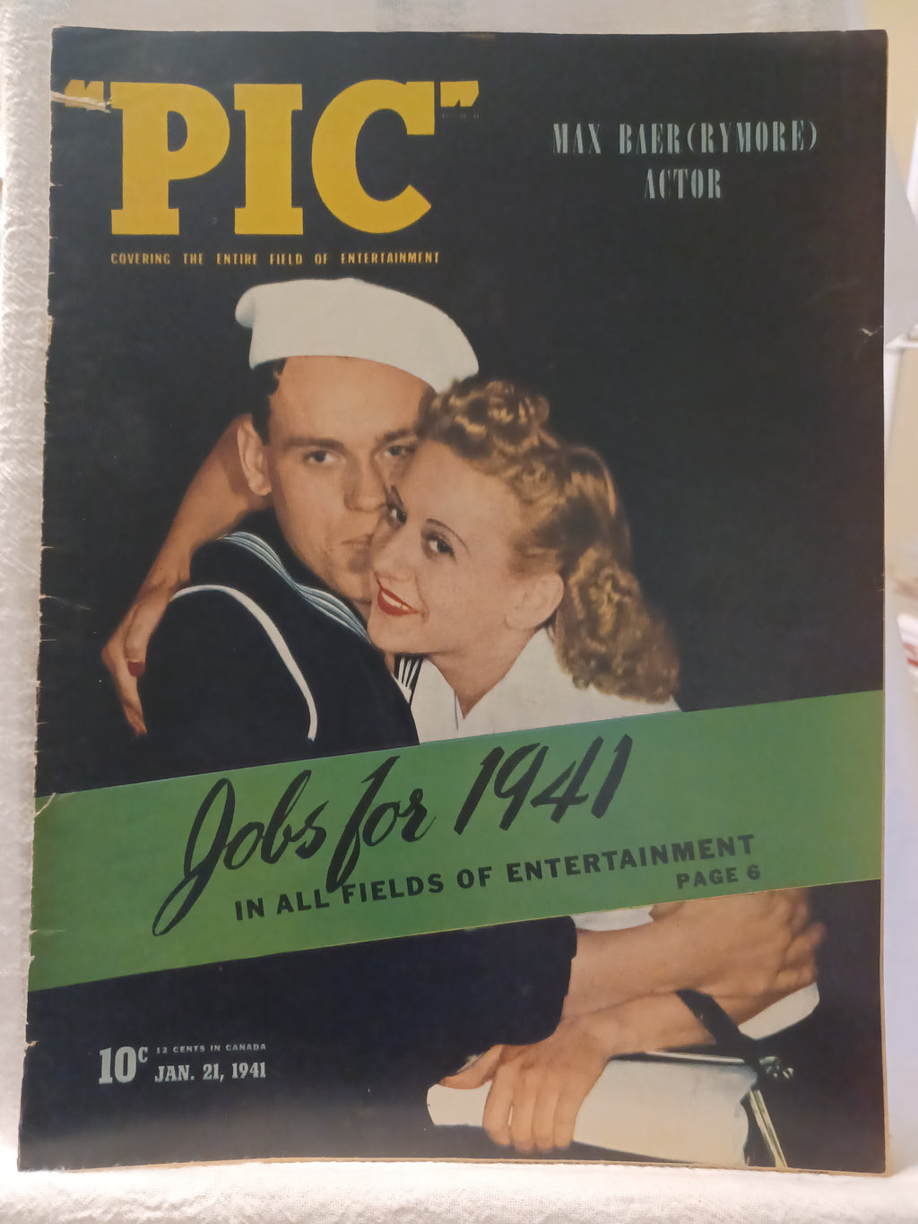 VINTAGE Magazine "PIC", January 21, 1941, Featuring "Jobs for 1941"