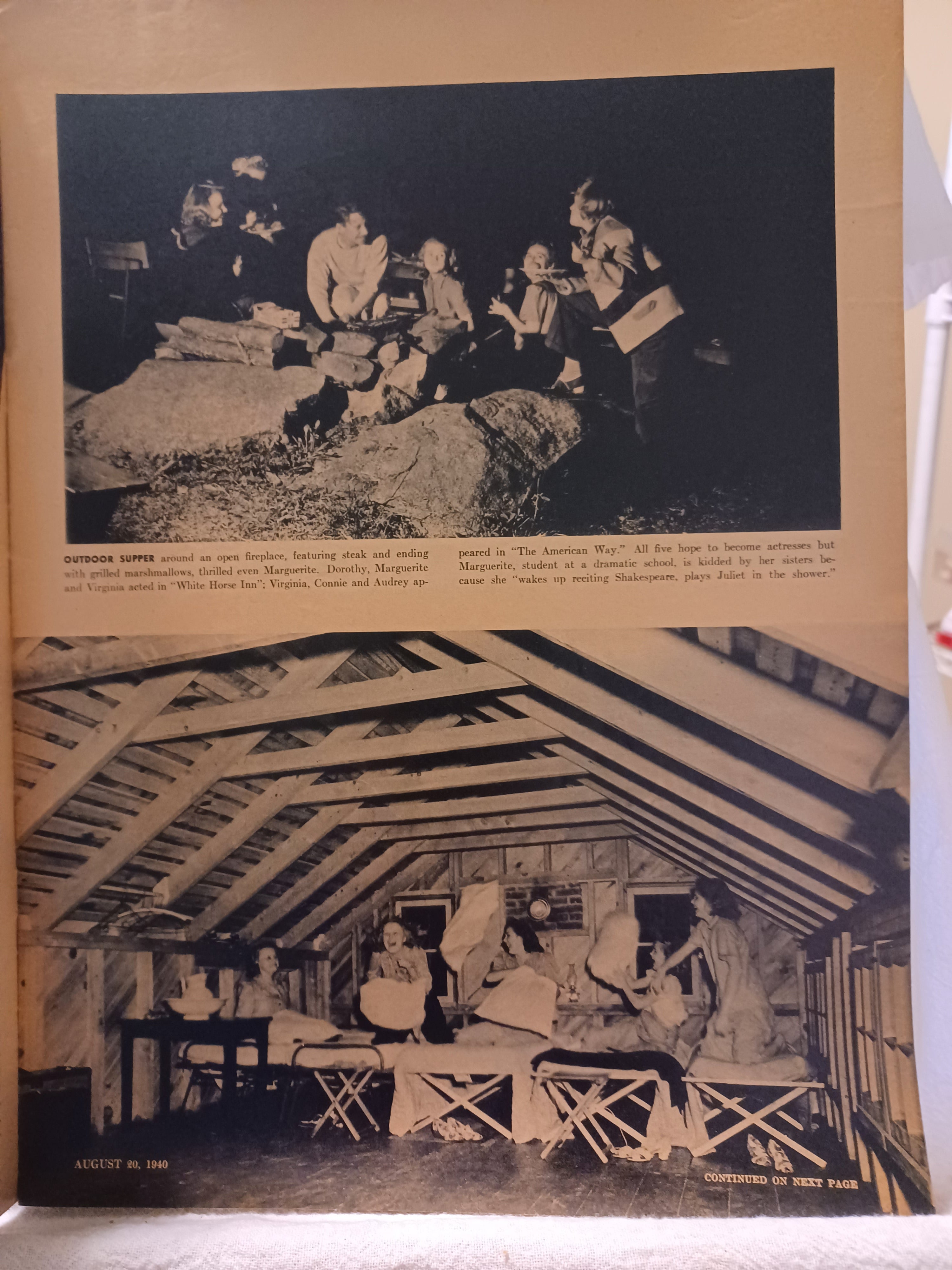VINTAGE Magazine "PIC", August 20, 1940, Featuring "Aquacade Aquabelles"