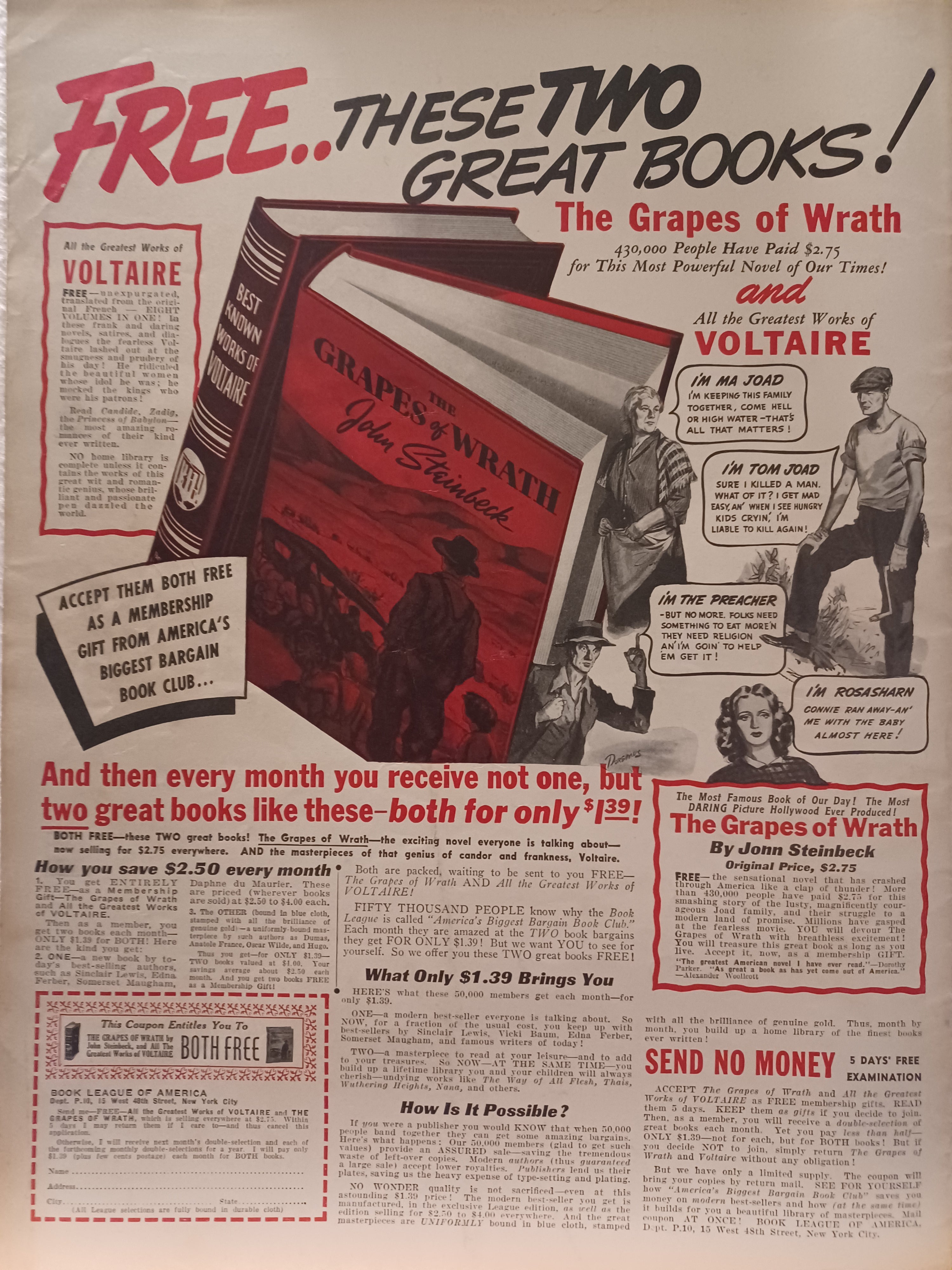 VINTAGE Magazine "PIC", October 1, 1940, Featuring Scene from "White Cargo"