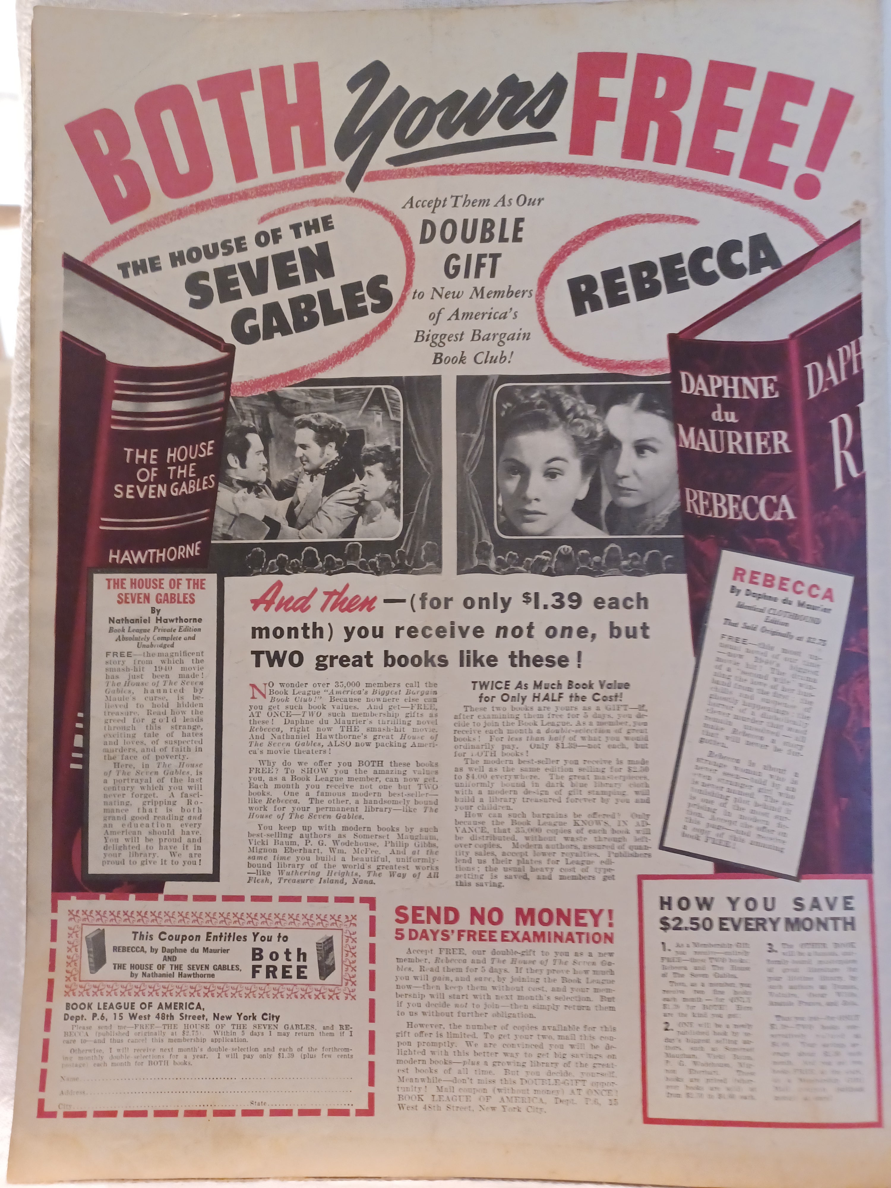 VINTAGE Magazine "PIC", June 11, 1940, Featuring Alaine Brandes