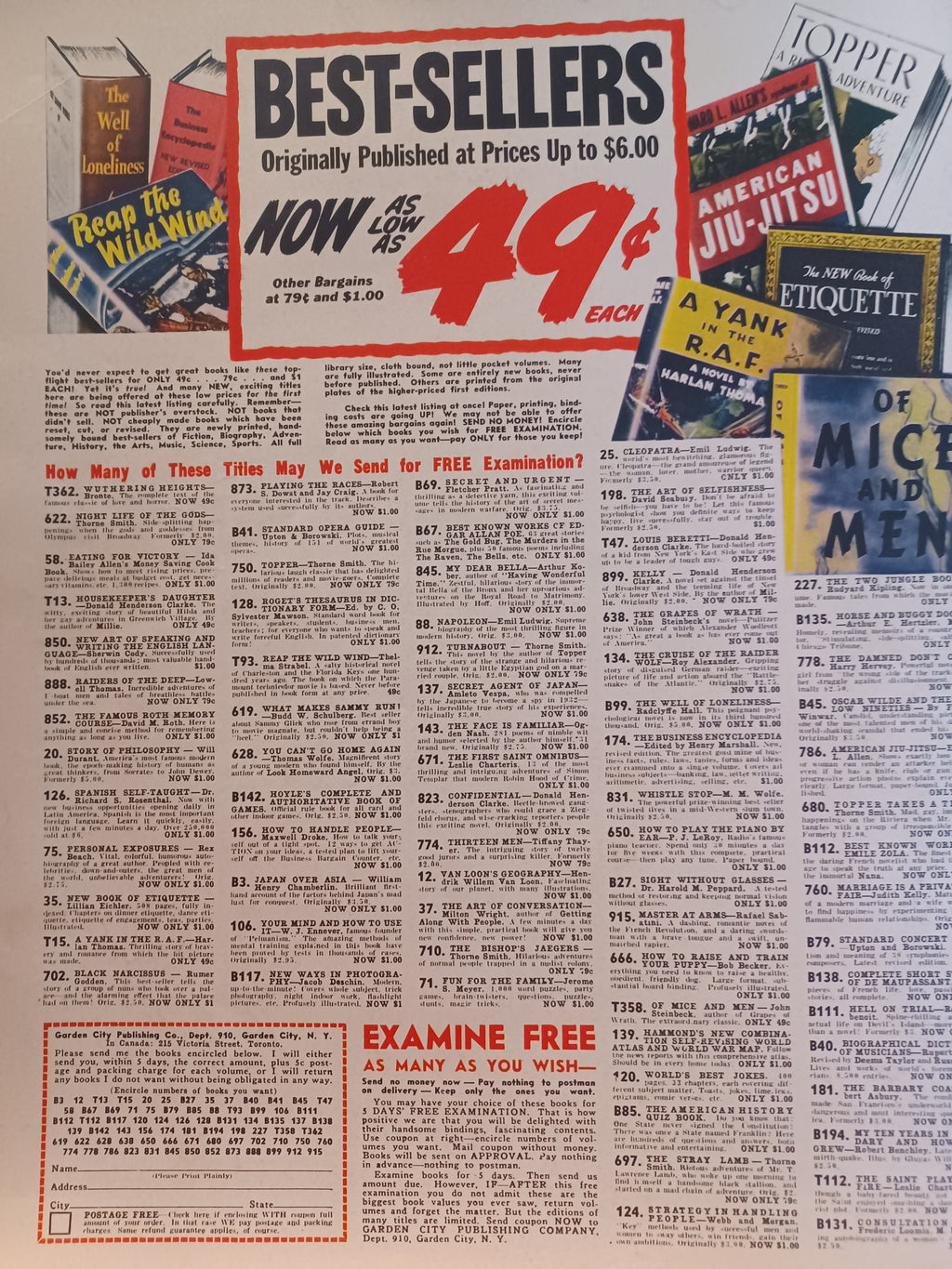 VINTAGE Magazine "CLICK", December 1942, Featuring "America Goes To Church Again" (pg.20)