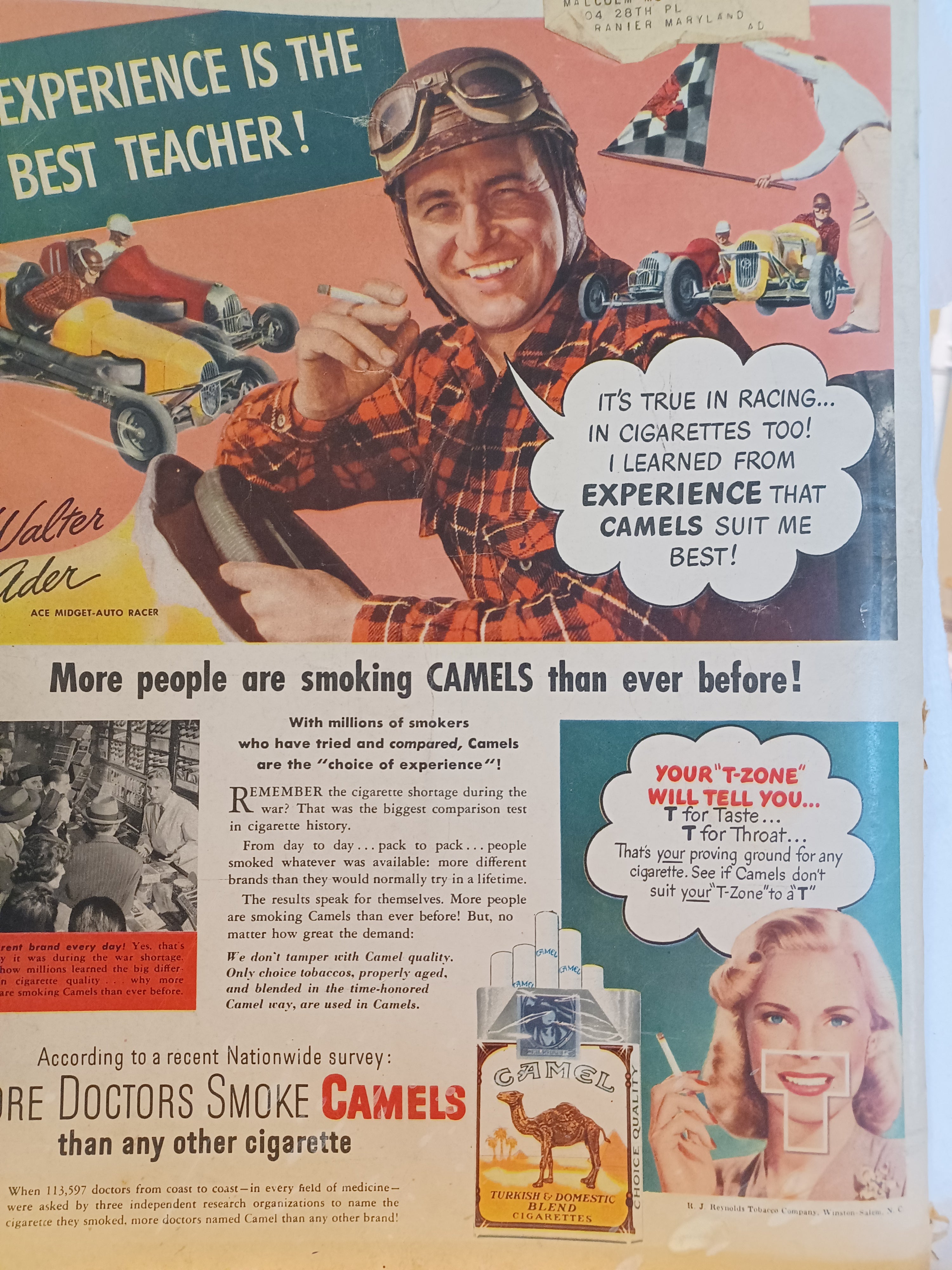 VINTAGE Magazine "LOOK", August 19, 1947, Featuring "Back-To-School Clothes" (pg. 32)