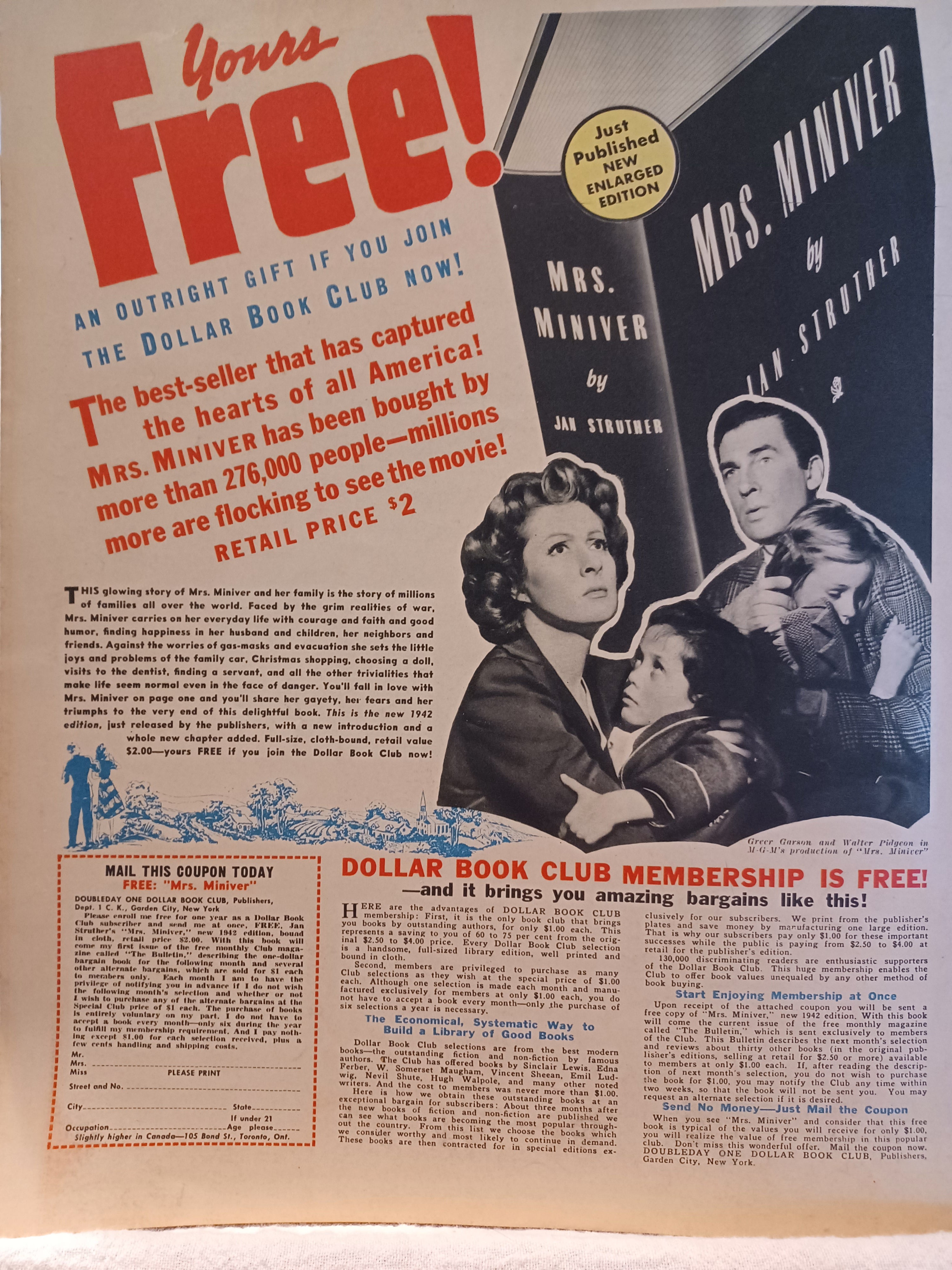 VINTAGE Magazine "CLICK", January 1943, Featuring "His Life is Protected" (pg. 18)