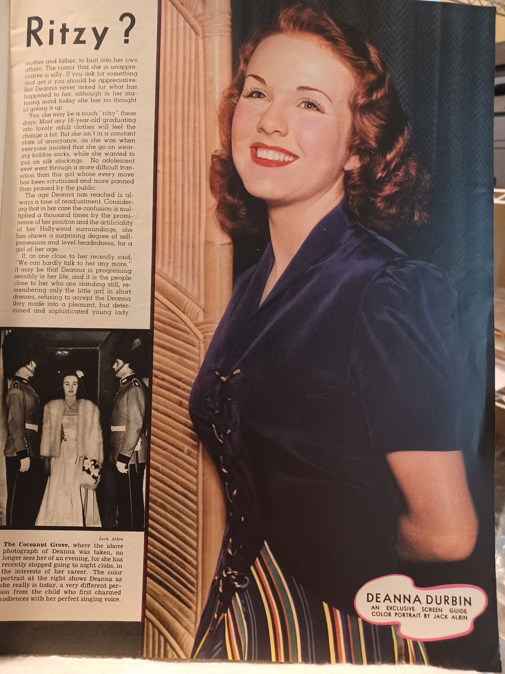 VINTAGE Magazine "SCREEN GUIDE", June 1940, Featuring Rita Hayworth
