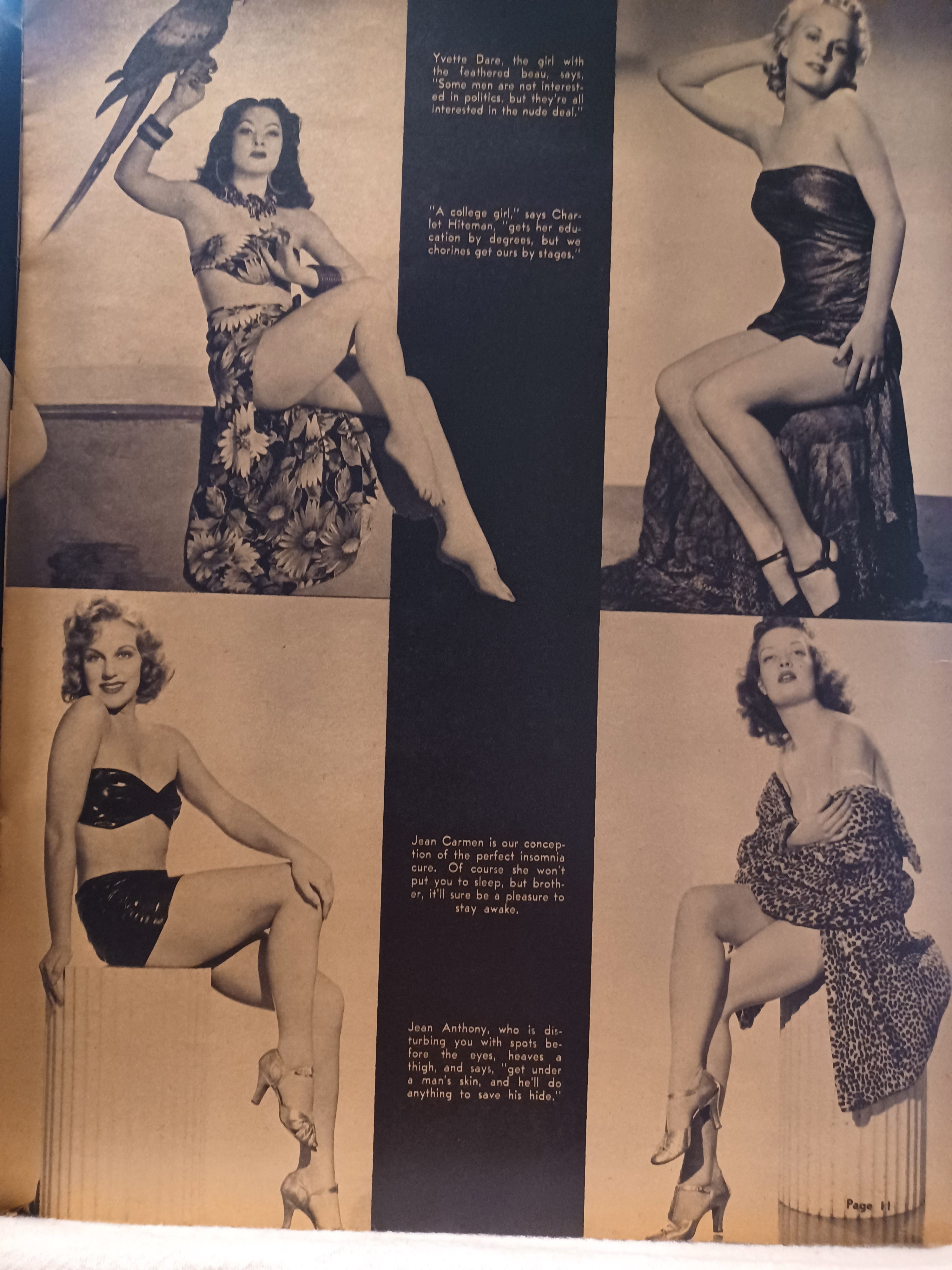 VINTAGE Magazine "SNAP", December 1940, Featuring Vida Valdez