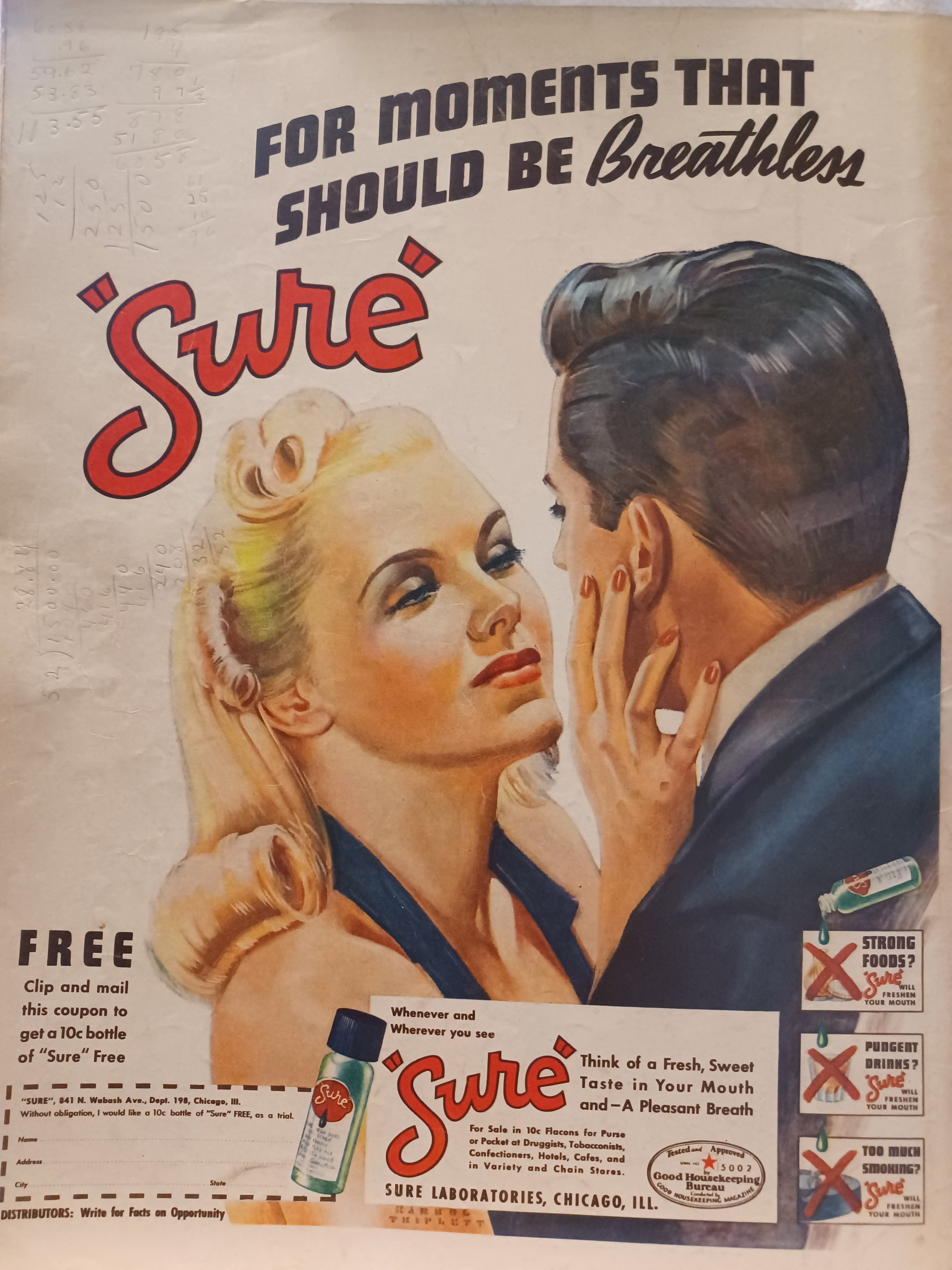 VINTAGE Magazine "CLICK", August 1939, Featuring "Cartoons and Features in Color"