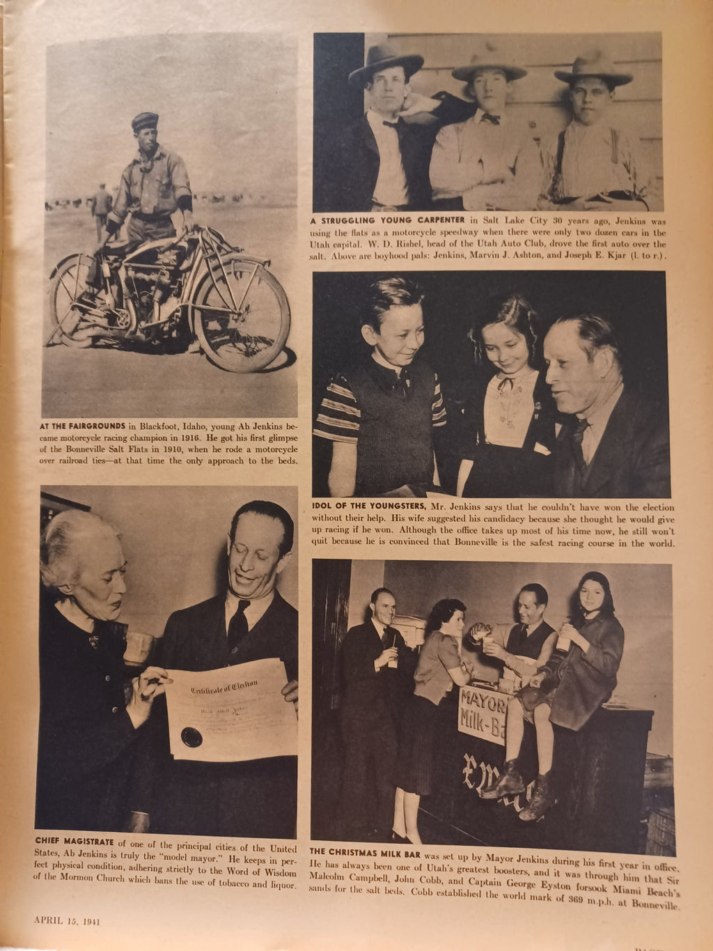 VINTAGE Magazine "PIC", April 15, 1941, Featuring Hawaiian Beach Party