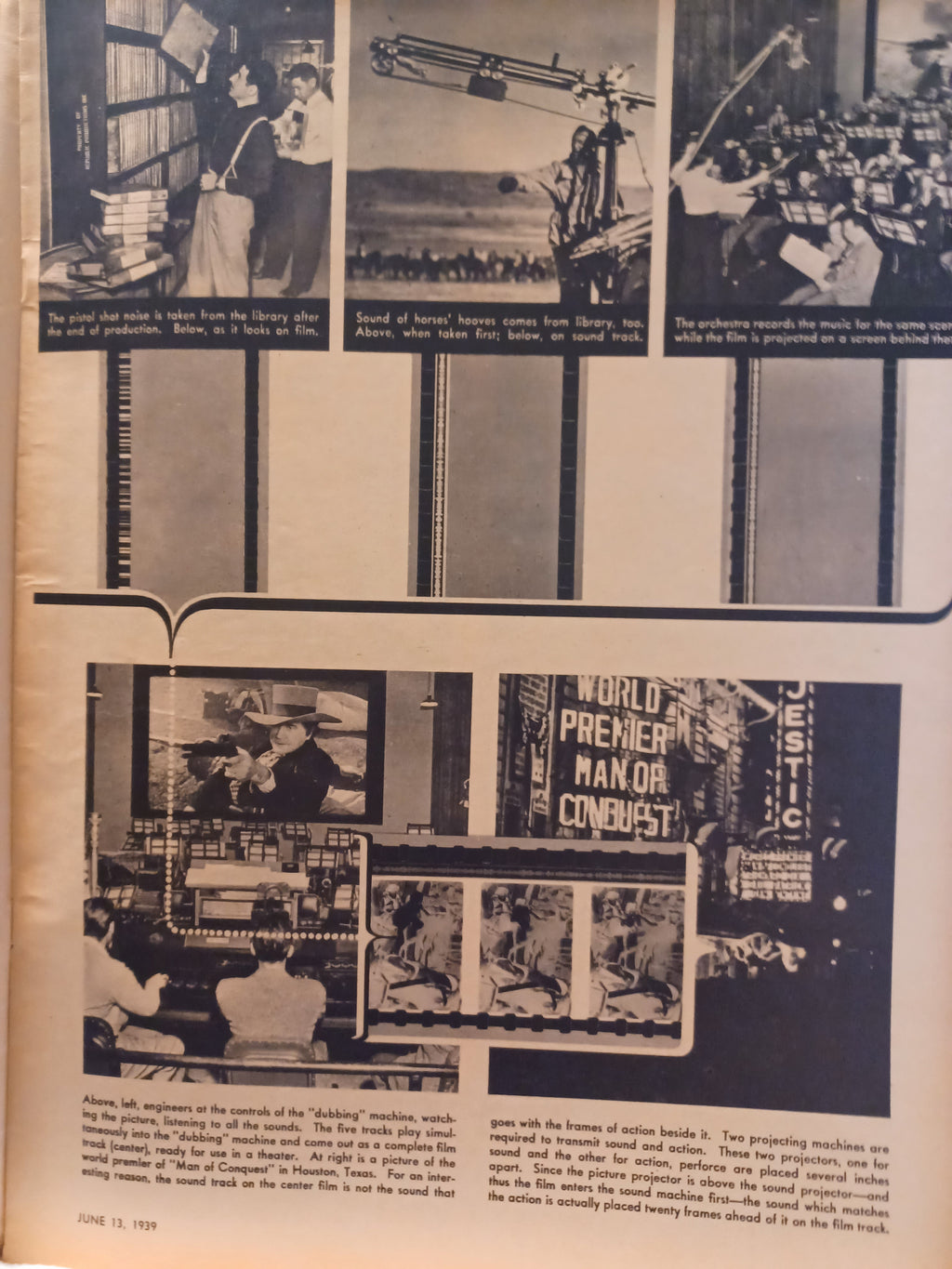 VINTAGE Magazine "PIC", June 13, 1939, Featuring Laraine Day and Renita Kramer