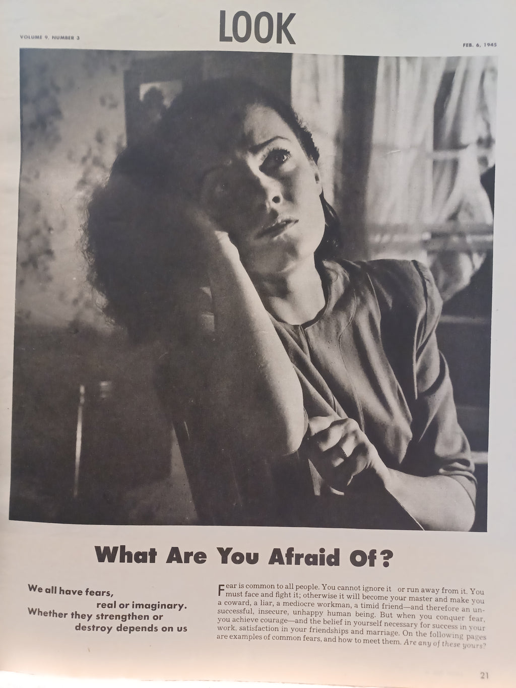 VINTAGE Magazine "LOOK", February 6, 1945, Featuring "Snatching" Wounded in Burma (pg. 38)
