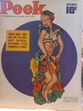 VINTAGE Magazine "PEEK", November 1940, Featuring Miss Carol Ossman