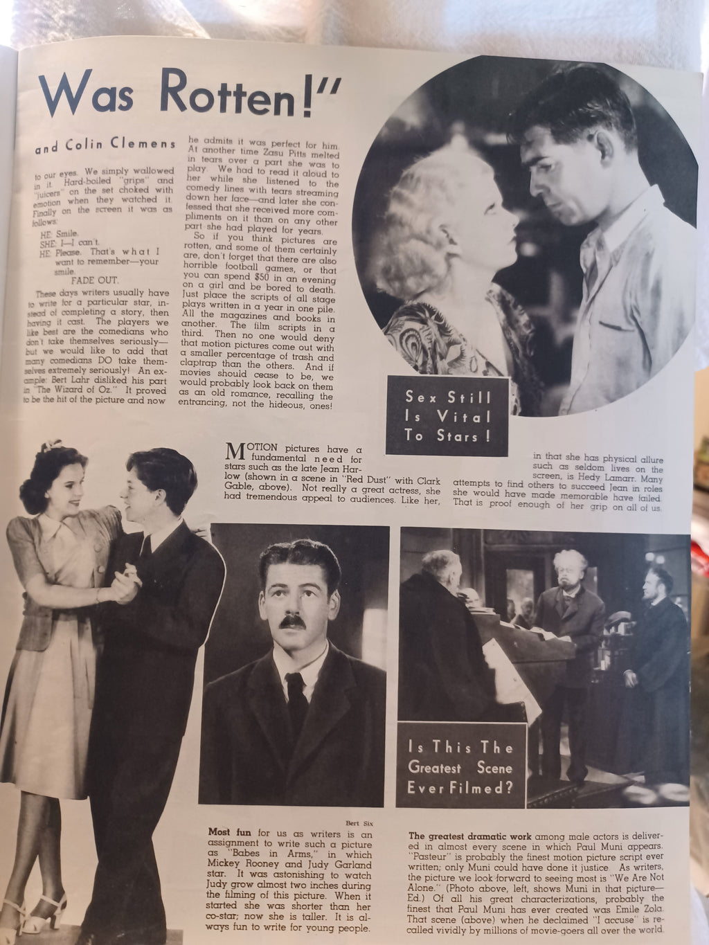 VINTAGE Magazine "SCREEN GUIDE", December 1939