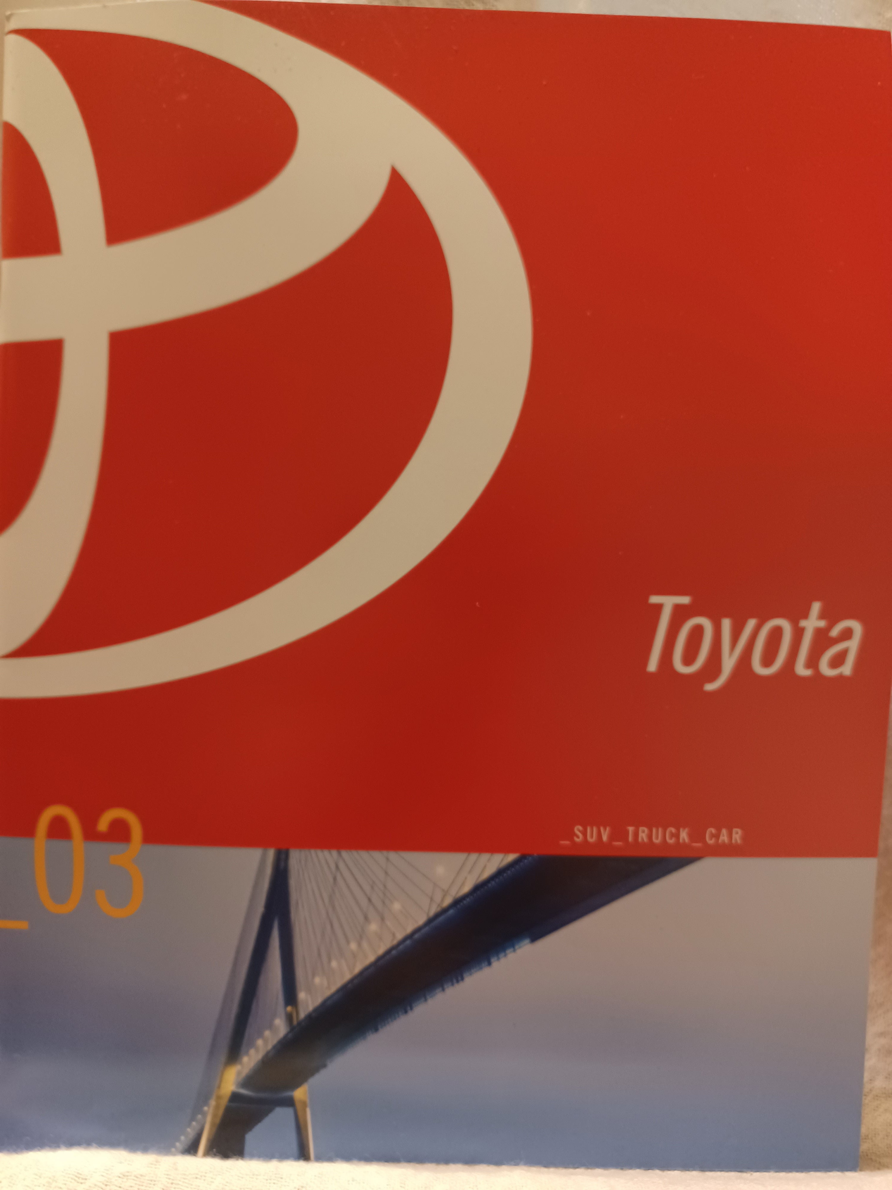 2003 TOYOTA Catalog