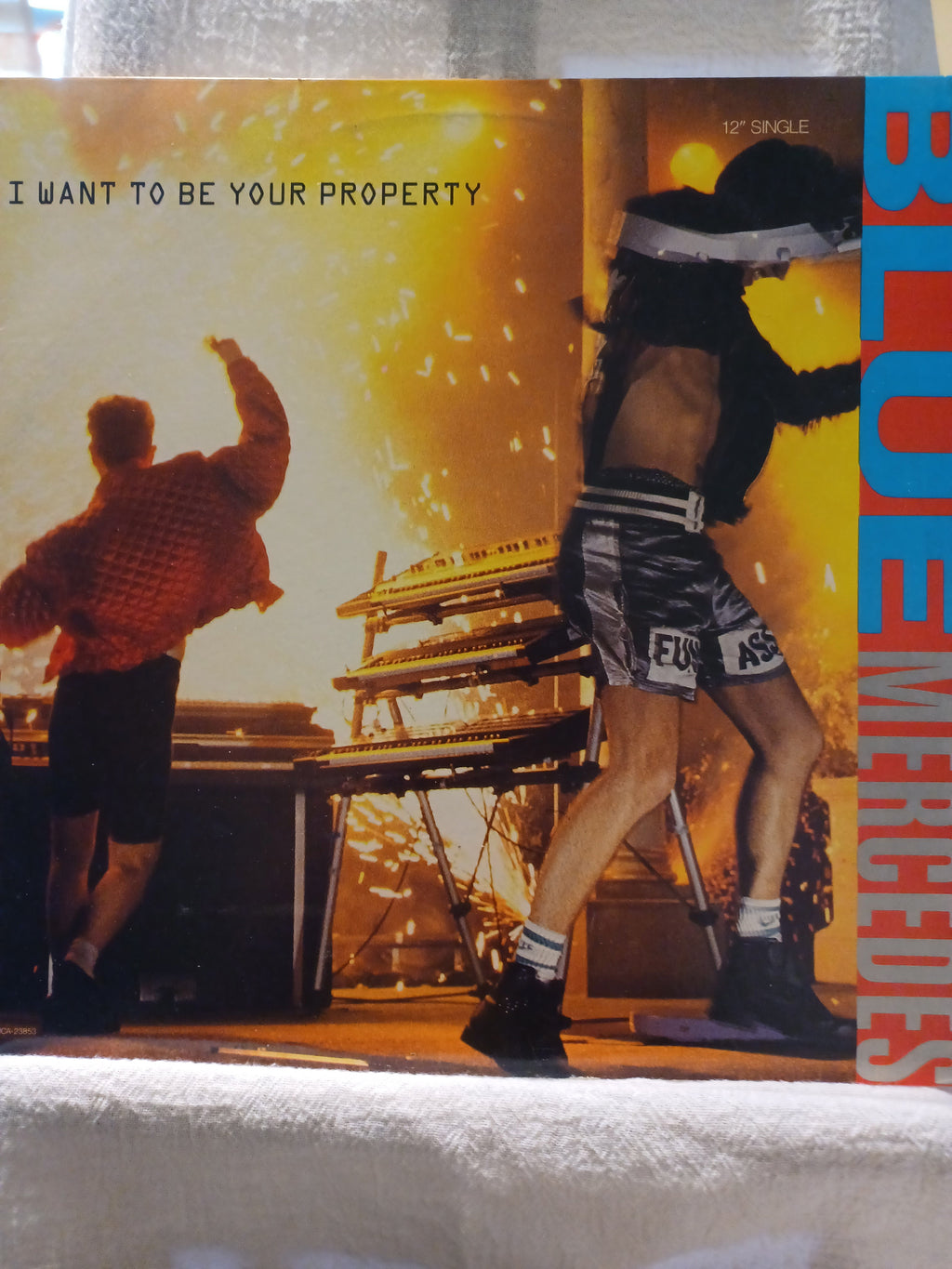 VINTAGE 1988 Vinyl Blue Mercedes "I Want to be Your Property"
