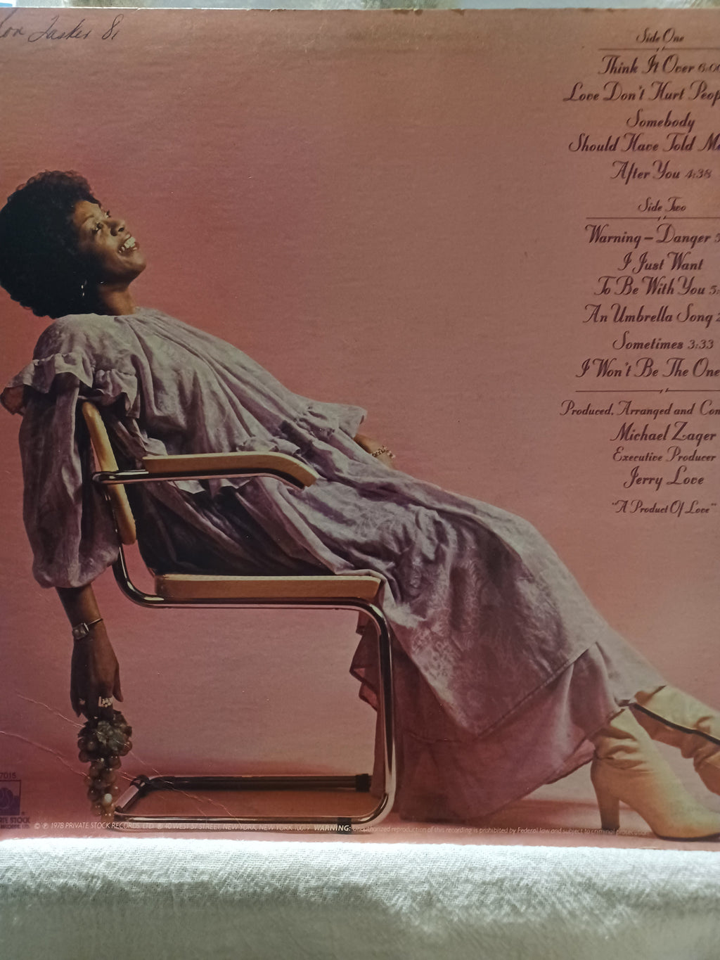 VINTAGE 1978 Vinyl Cissy Houston "Think It Over"