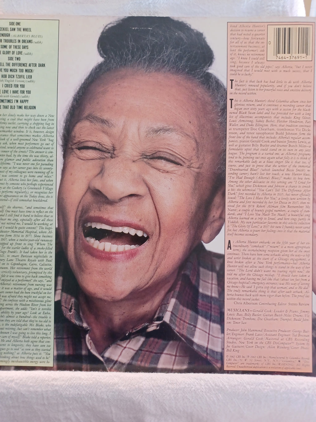 VINTAGE Vinyl 1982 The Glory of ALBERTA HUNTER
