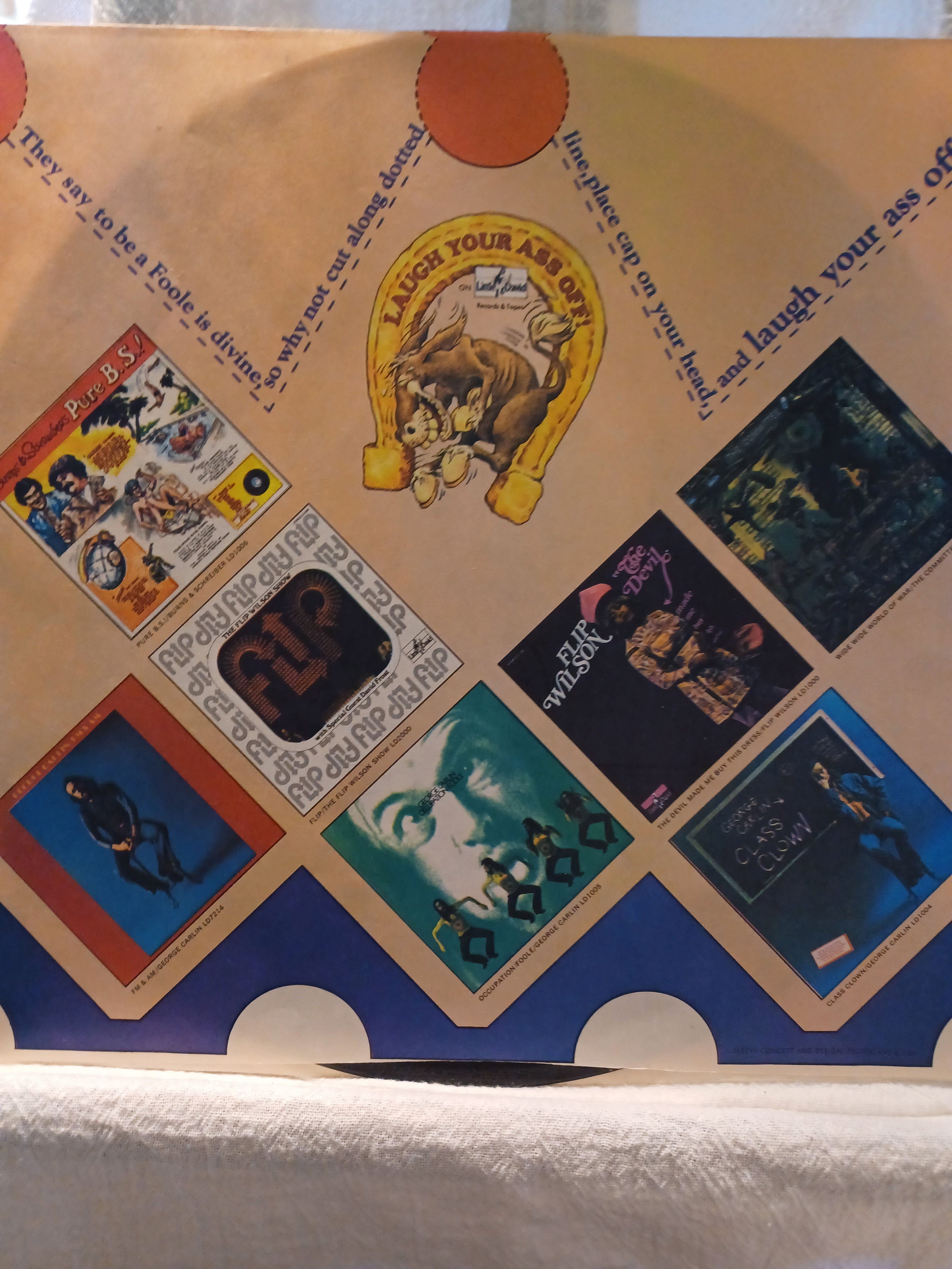 VINTAGE Vinyl 1974 GEORGE CARLIN Toledo Window Box