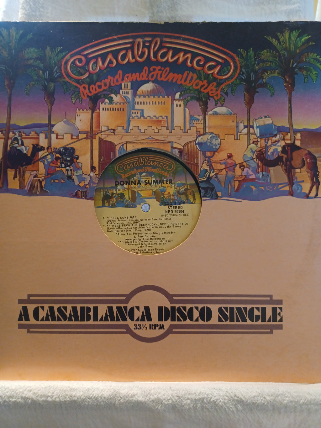 VINTAGE Vinyl 1977 DONNA SUMMER Casablanca Disco Single