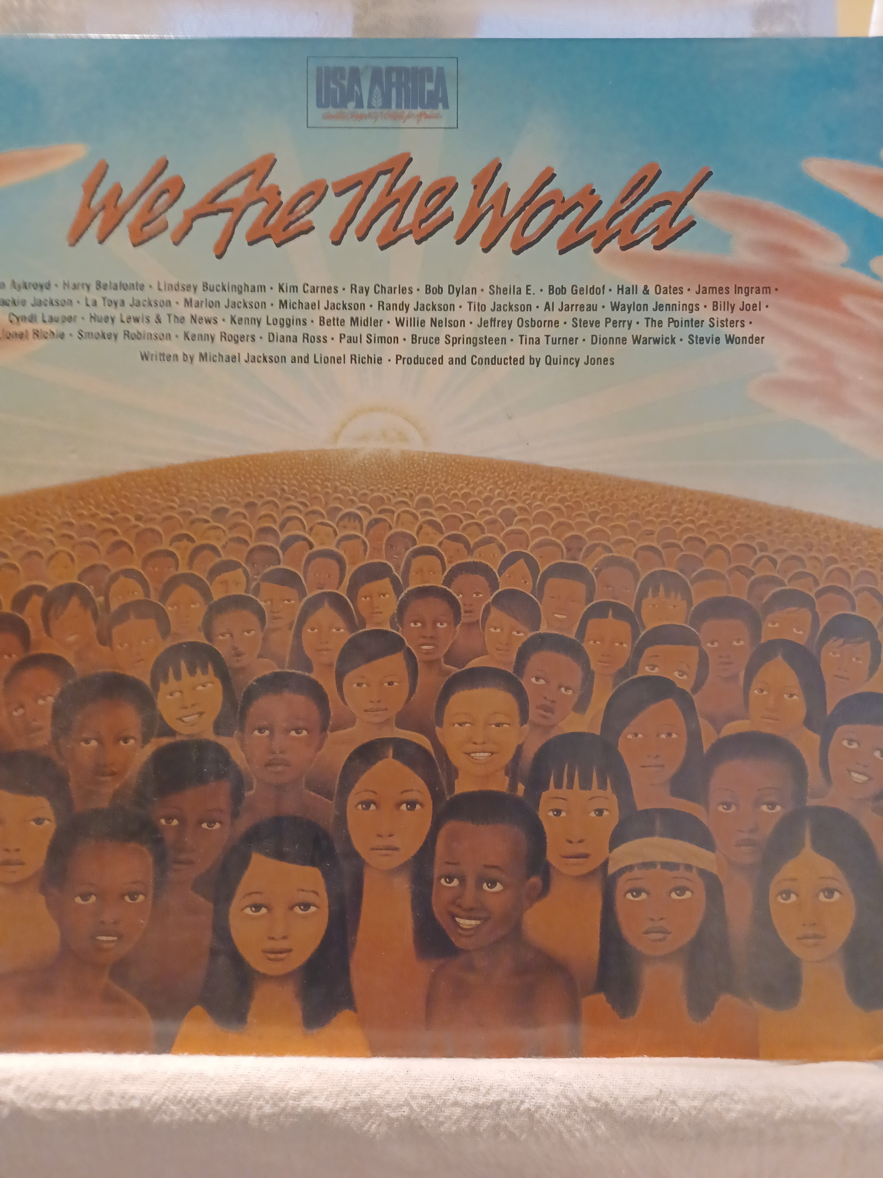 VINTAGE Vinyl 1985 WE ARE THE WORLD 12" Single