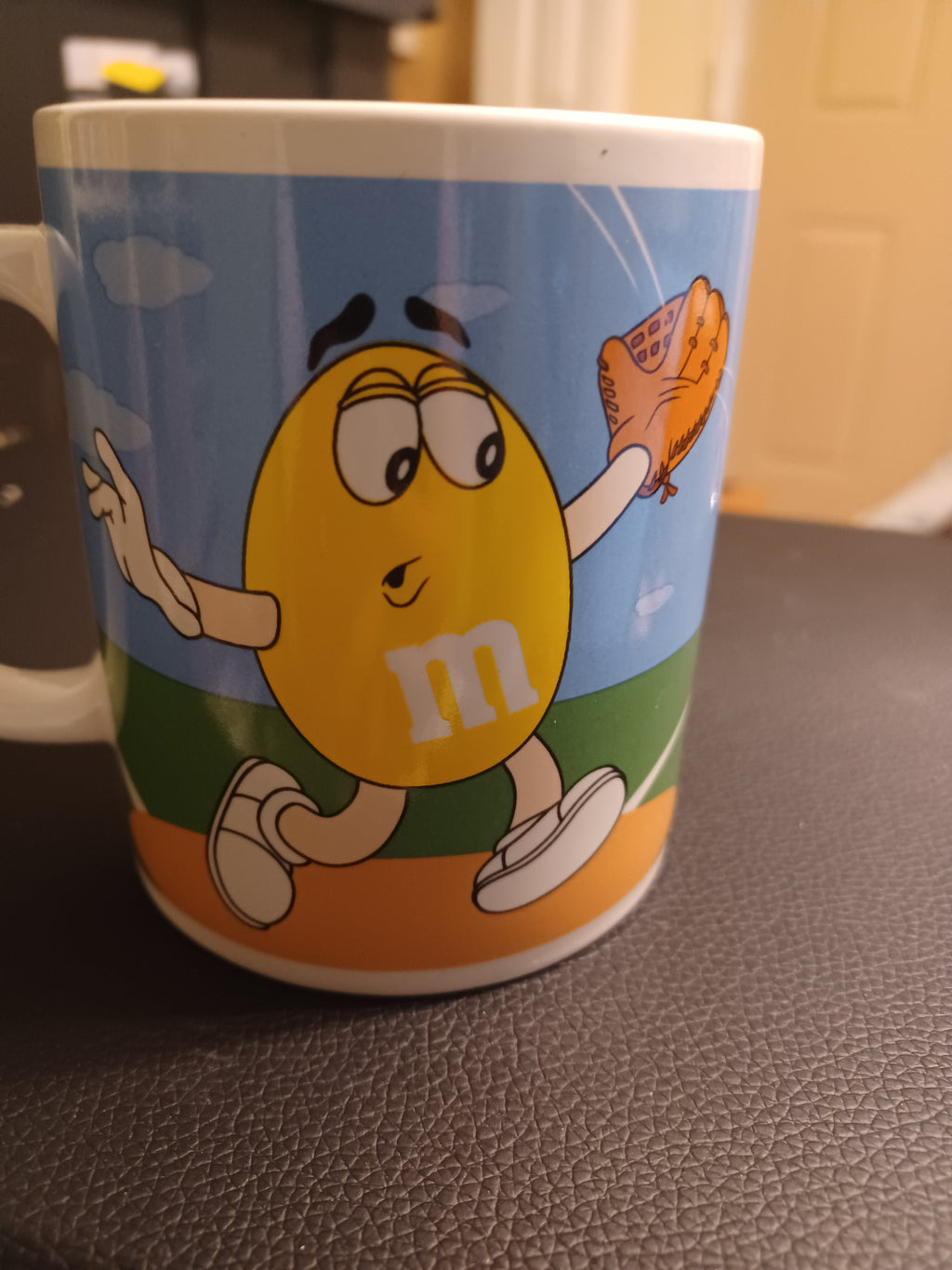 Vintage 2003 MARS Mug by Galerie - Red and Yellow
