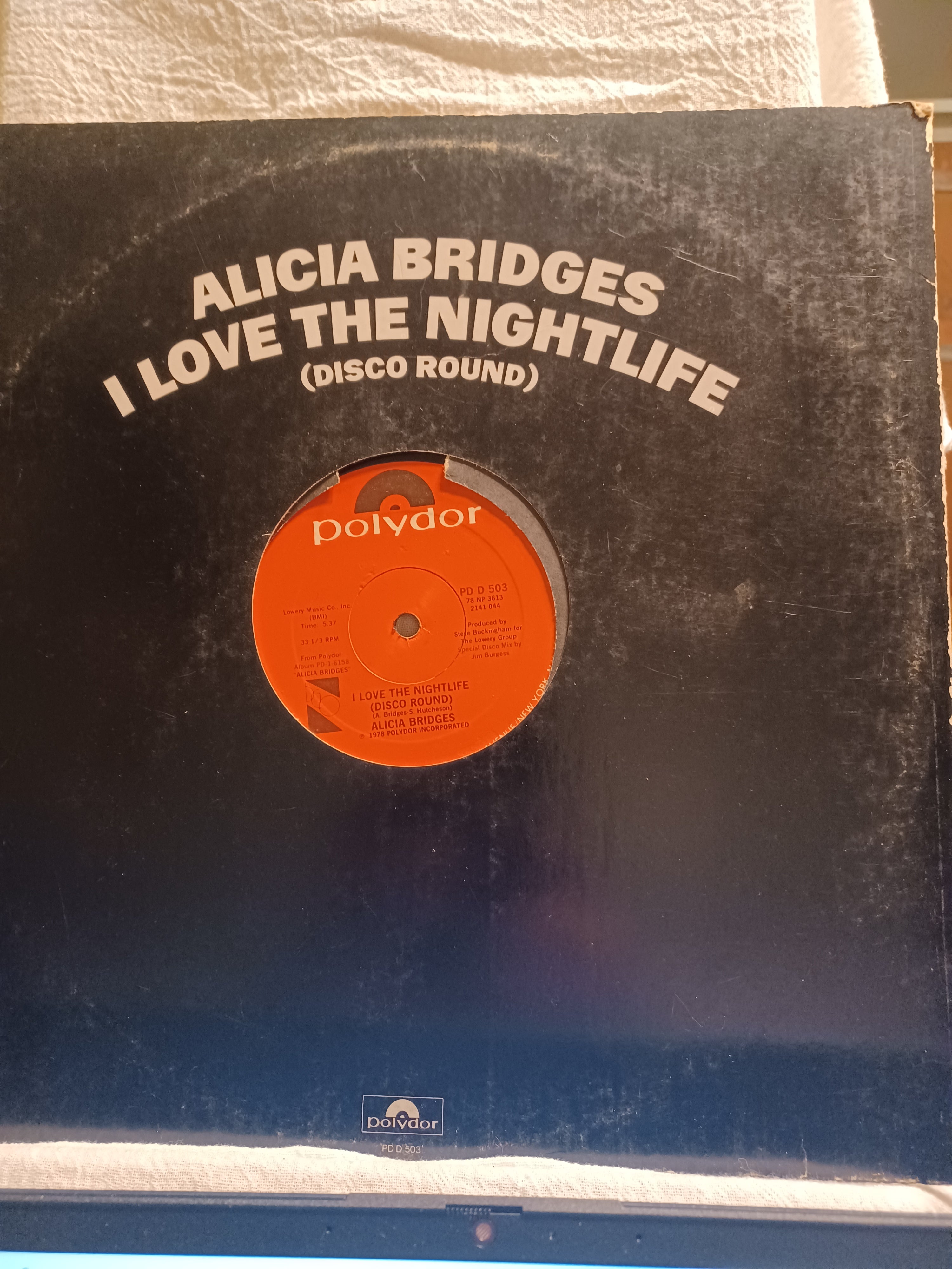 VINTAGE VINYL, 1978 Alicia Bridges, I Love the Nightlife