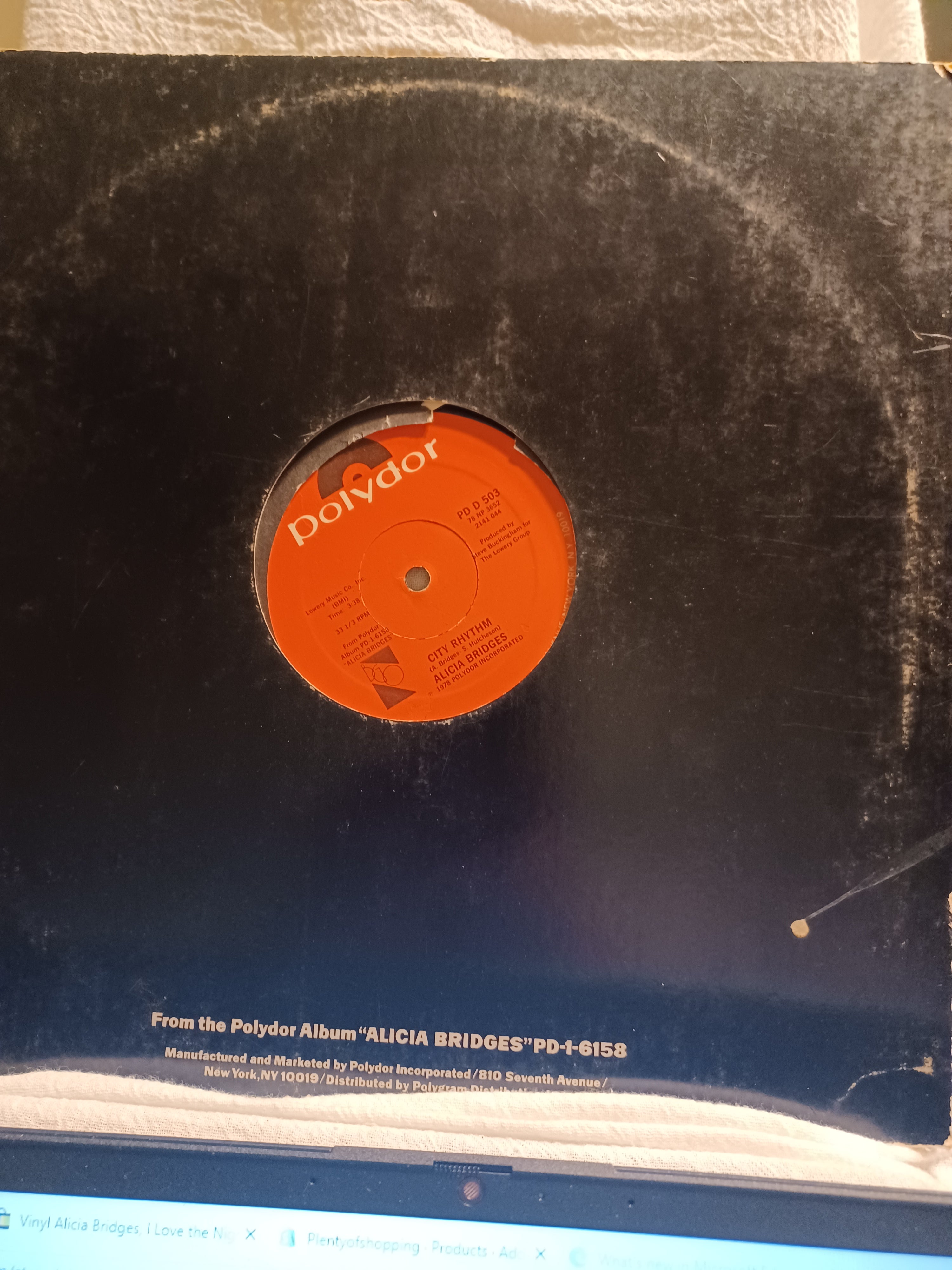 VINTAGE VINYL, 1978 Alicia Bridges, I Love the Nightlife
