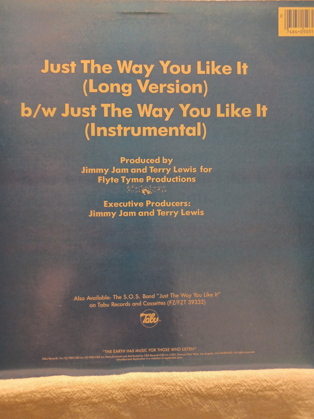 VINTAGE VINYL S.O.S. Band – Just The Way You Like It (Special 12" Version)