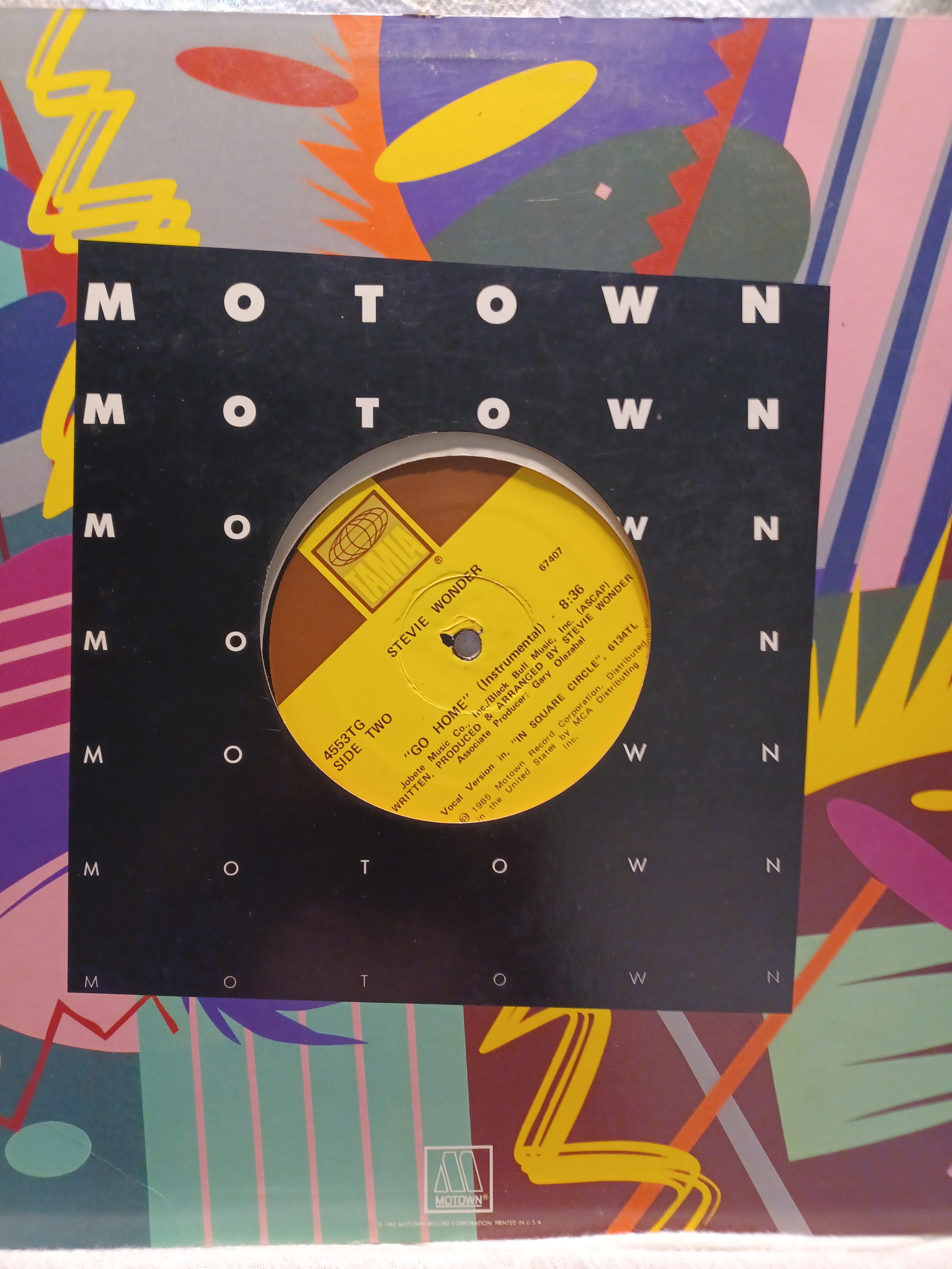 VINTAGE VINYL Stevie Wonder – Go Home (12" Version)