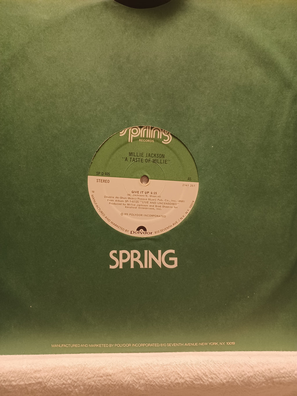 VINTAGE VINYL Millie Jackson – A Taste of Millie Jackson