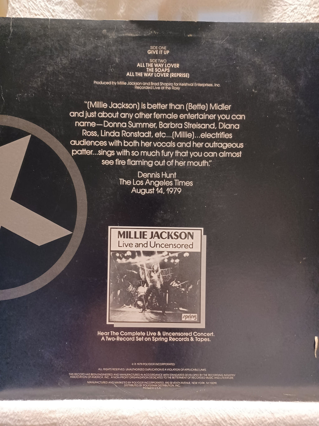 VINTAGE VINYL Millie Jackson – A Taste of Millie Jackson